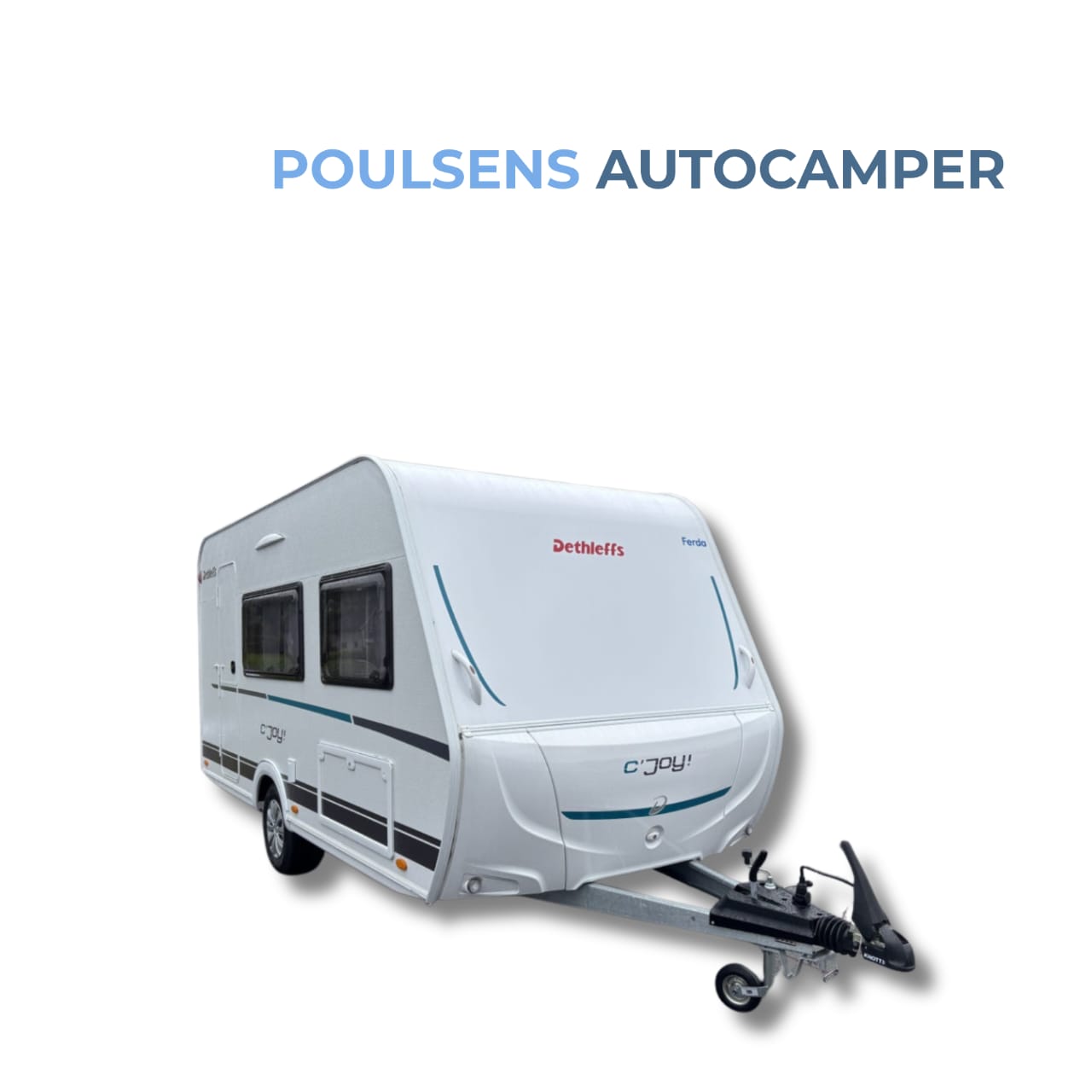 Vue extérieure avant de la Dethleffs C’joy 420 QSH 2023