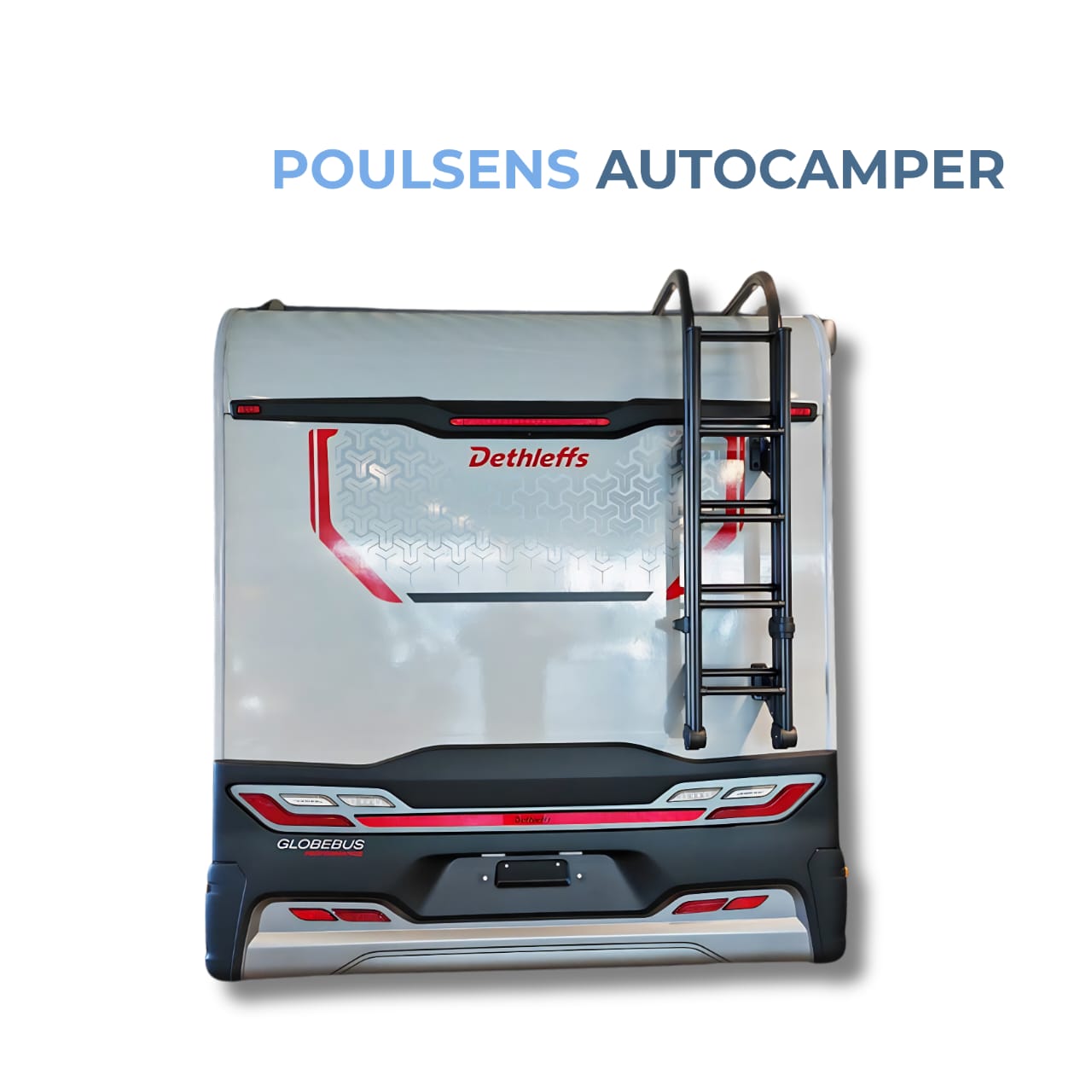 Vue arrière du camping-car semi-intégré Dethleffs Globebus Performance T 46 4X4 2026 sur base Volkswagen