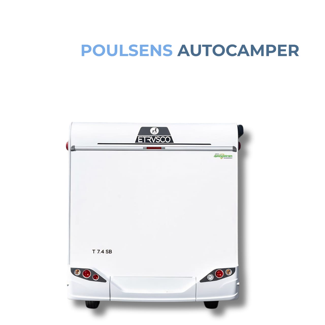 Vue extérieure arrière du camping‑car semi‑intégré Etrusco T 7.4 SB 2026