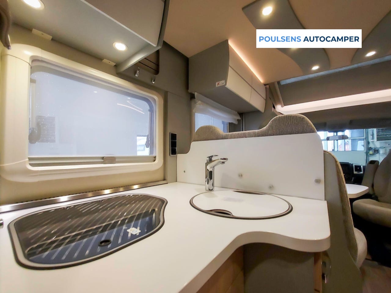 Cuisine du Hymer Tramp GL Ambition 578 2019 avec réfrigérateur