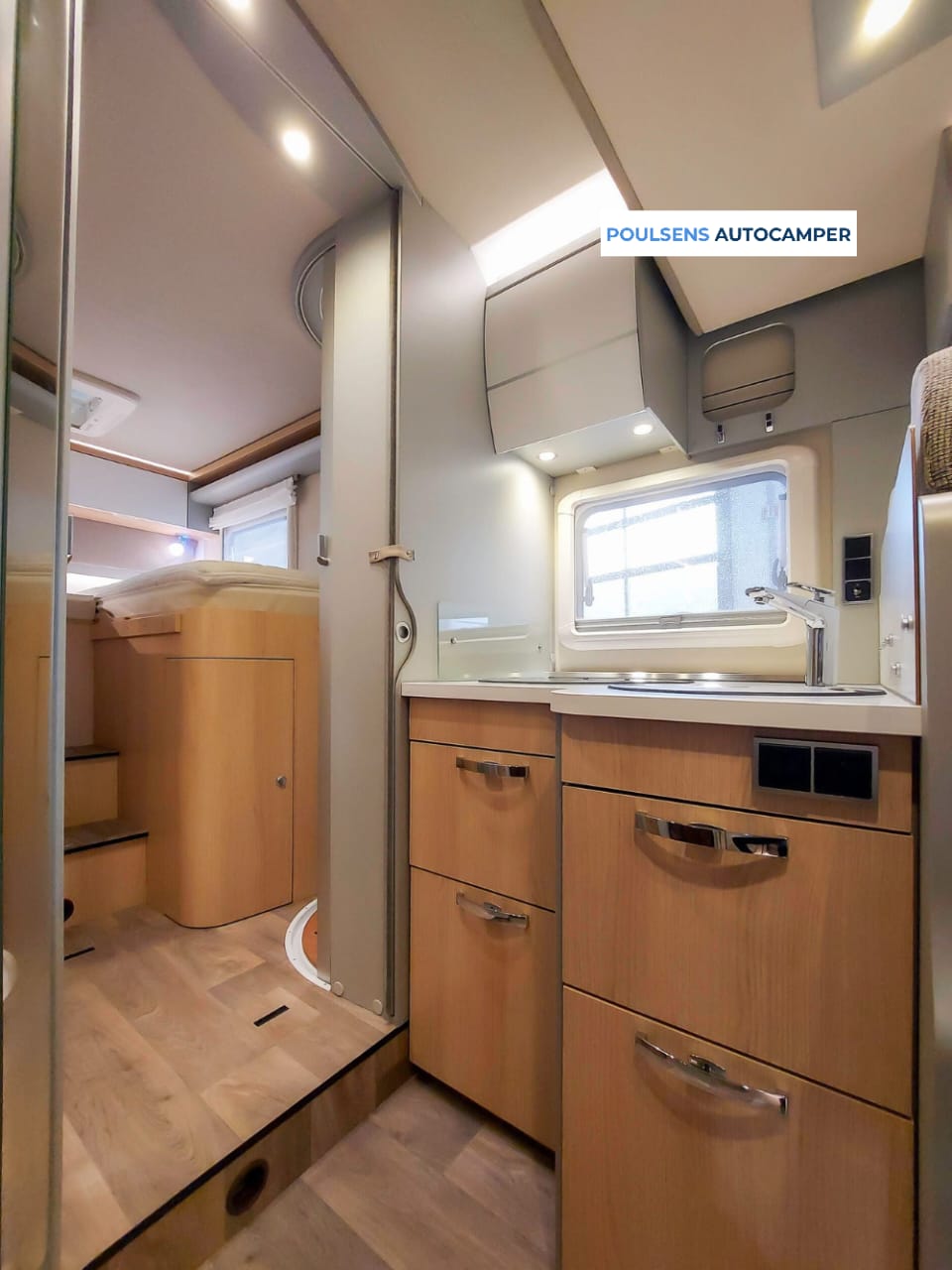 Cuisine du Hymer Tramp GL Ambition 578 2019 avec réfrigérateur