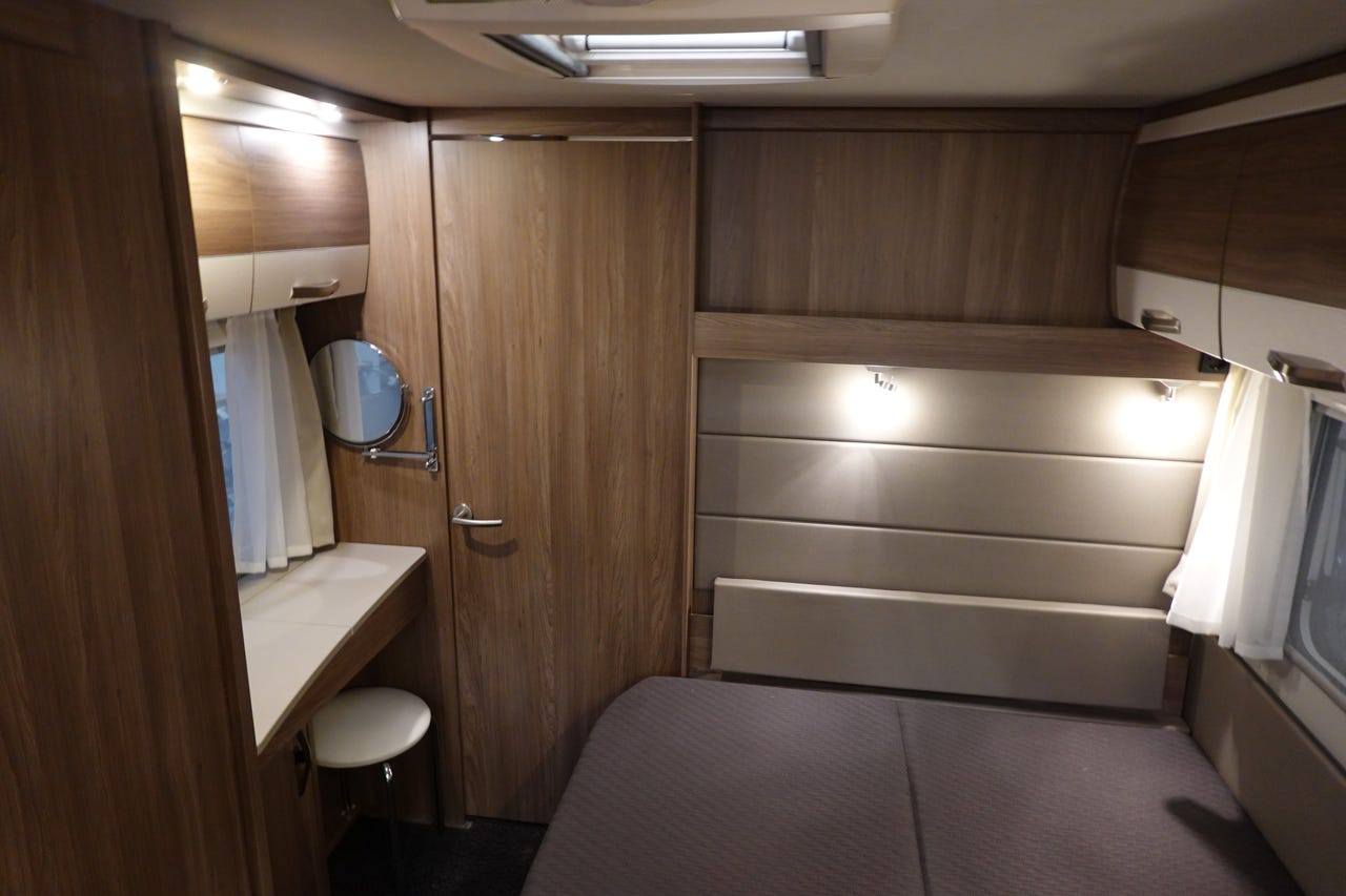 Espace couchage de la Knaus Scandinavian Selection 750 UFK