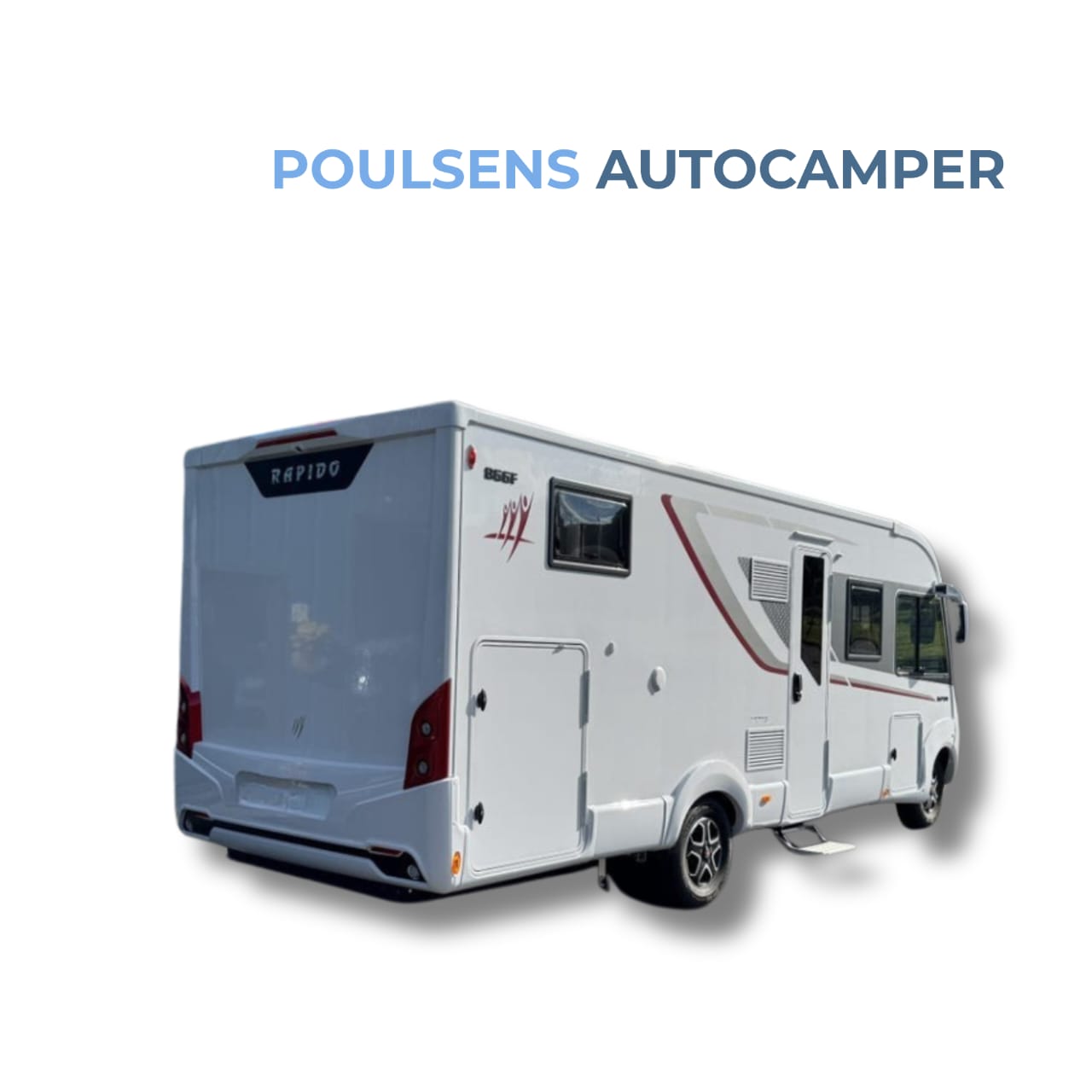 Vue arrière du Rapido 866F avec auvent